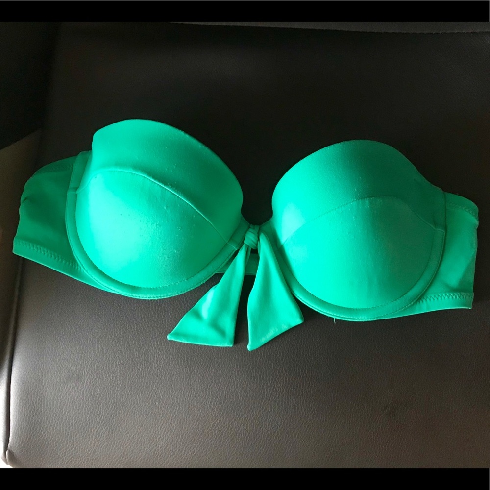 Turquoise Victoria’s Secret Bandeau Bikini Top